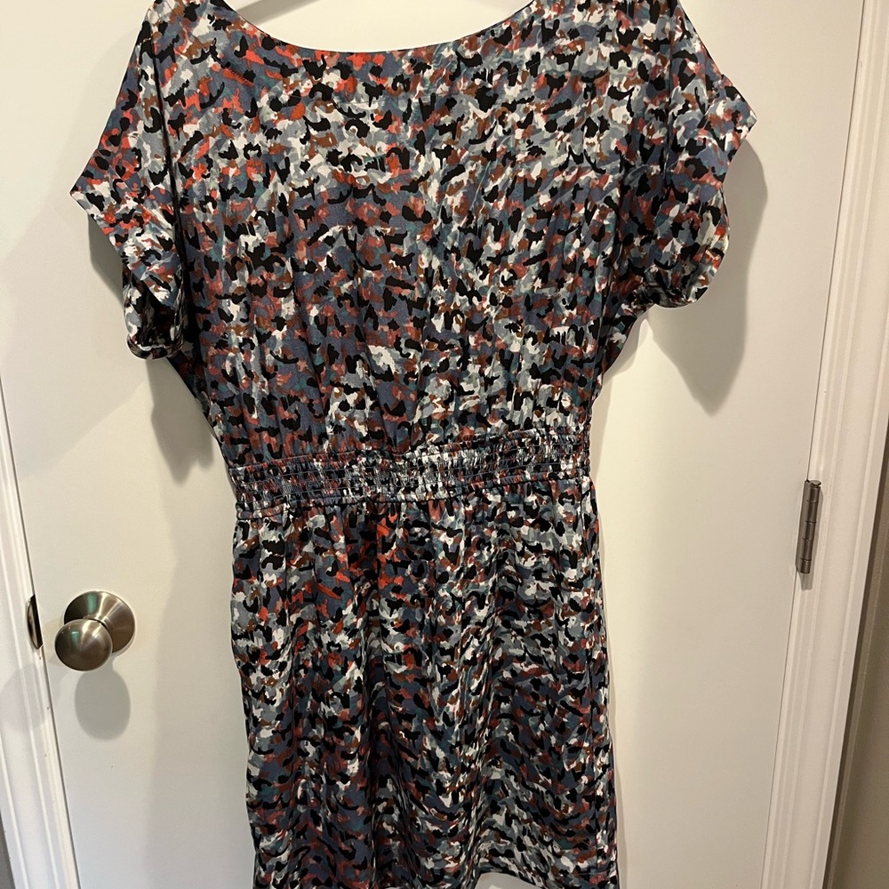 BCBGeneration Black and White Dolman Sleeve Mini Sundress